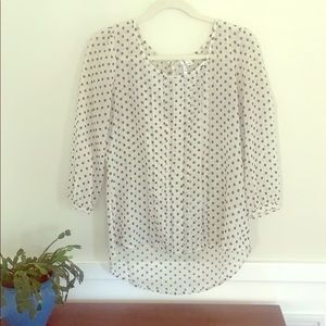 ELLE women’s polka dot blouse